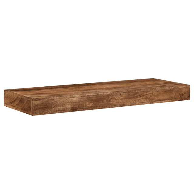 Bouclair Tablette Flottante en Bois de Manguier Brun Foncé