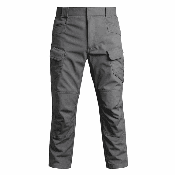 Men's Polyester Fleece Lined Softshell Pants, Winter Tactical Cargo Pants, Windproof Multi-Pocket Outdoor Ski Trousers