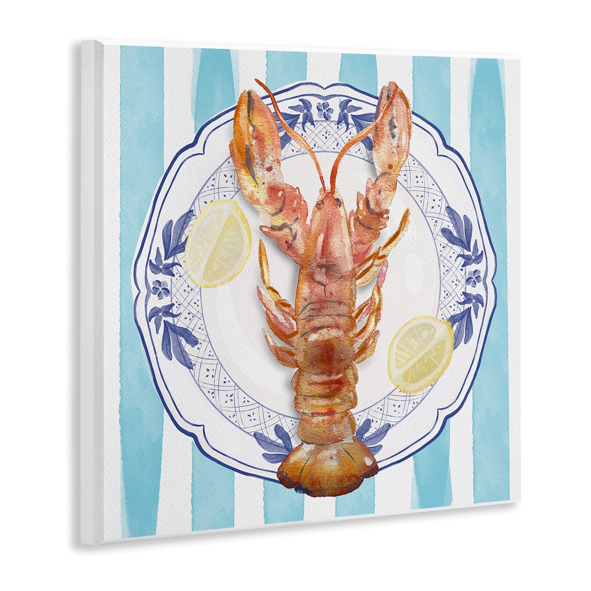 Stupell Industries Lobster Seafood Plate Wall Plaque Art, design by Christie Adams