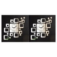 thumbnail image 2 of Billuyoard 1 juego moderno 3D acrílico reloj de pared cuadrados espejo de cuarzo pegatinas de pared moderno DIY pegatinas papel tapiz reloj, 2 of 6