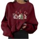 thumbnail image 2 of Pntutb Suéter De Cuello Redondo De Manga Con Estampado Navideño Suelto De Moda Para Mujer Pntutb Pntutb-5749, 2 of 6