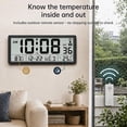 Atomic Wall Clock with Auto Backlight and Temperature Display - Walmart.com