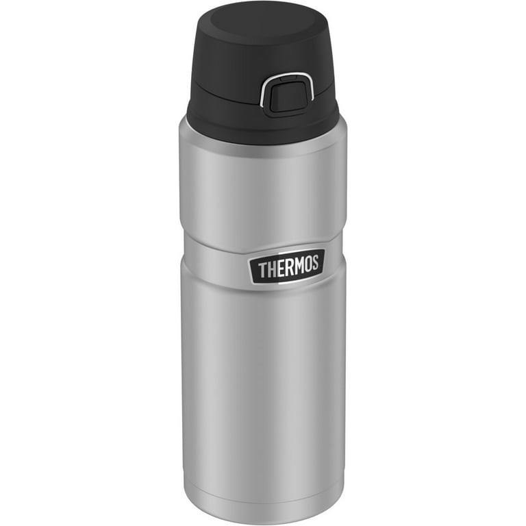  Mayim King Stainless-Steel Vacuum-Insulated Thermos Beverage  Bottle with 2 Cups, 34 Ounces, White: Home & Kitchen