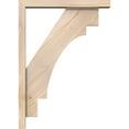 thumbnail image 3 of Ekena Millwork 3 1/2"W x 20"D x 28"H Merced Block Smooth Bracket w/ Offset Brace, Douglas Fir, 3 of 25