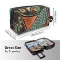 thumbnail image 3 of Uemuo Rich Fish Pattern Portable Toiletry Bags with Handle, Waterproof travel Make up Bags for Women, Large Capacity Travel Cosmetic Bags, 3 of 9