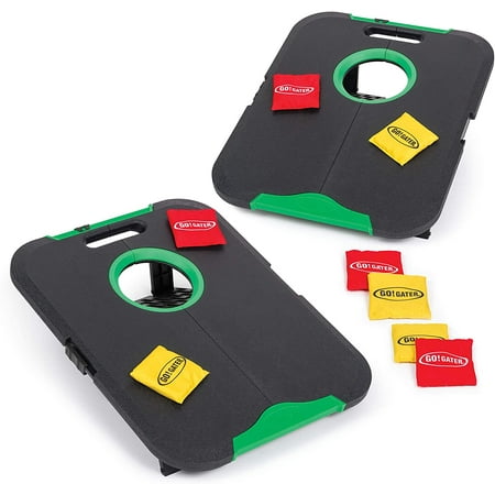 (Pack of 2) EastPoint Sports Go! Gater Corn Hole Outdoor Game - 24  x 18  Junior Size Portable Waterproof Bean Bag Toss Set - Includes 8 Cornhole Bean Bags  Model:1-1-16774-DS