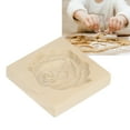 thumbnail image 3 of Wooden   Easy Release Reusable Washable Carved Biscuit Press   For Home Kitchen Baking, 3 of 8