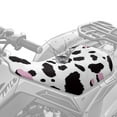 thumbnail image 4 of Uorisanigo ATV Seat Cover Waterproof Cute Cow Print 4-Wheeler Seat Covers Four Wheeler Compatible with Most ATV Polaris Sportsman Scrambler Foreman Honda Rancher Accessories for Women Men, 4 of 7