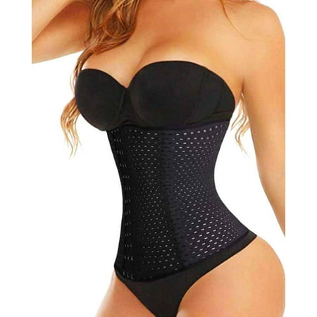 

SLIMBELLE Women s Waist Trainer Corset Cincher Body Slimmer Shaper Tummy Control Breathable Shapewear