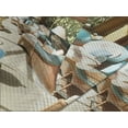 thumbnail image 4 of Ambesonne Modern Quilted Bedspread Set 3 Pcs, Large Indoor Pool, King Size, Green Pale Brown Blue, 4 of 5