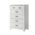 thumbnail image 2 of DeeHome Cassini 31" White 5-Drawer Chest, 2 of 5