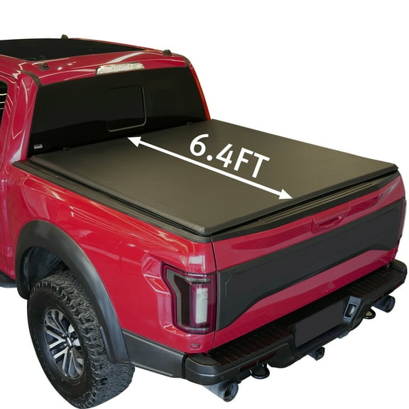 XTWEEX Soft Roll Up Truck Bed Tonneau Cover Fits 2002-2023 Dodge Ram 1500 | 2003-2023 Ram 2500 3500 | 2019  Ram 1500 Classic Body(Not for New Body) 6.4 FT Bed W/O Rambox