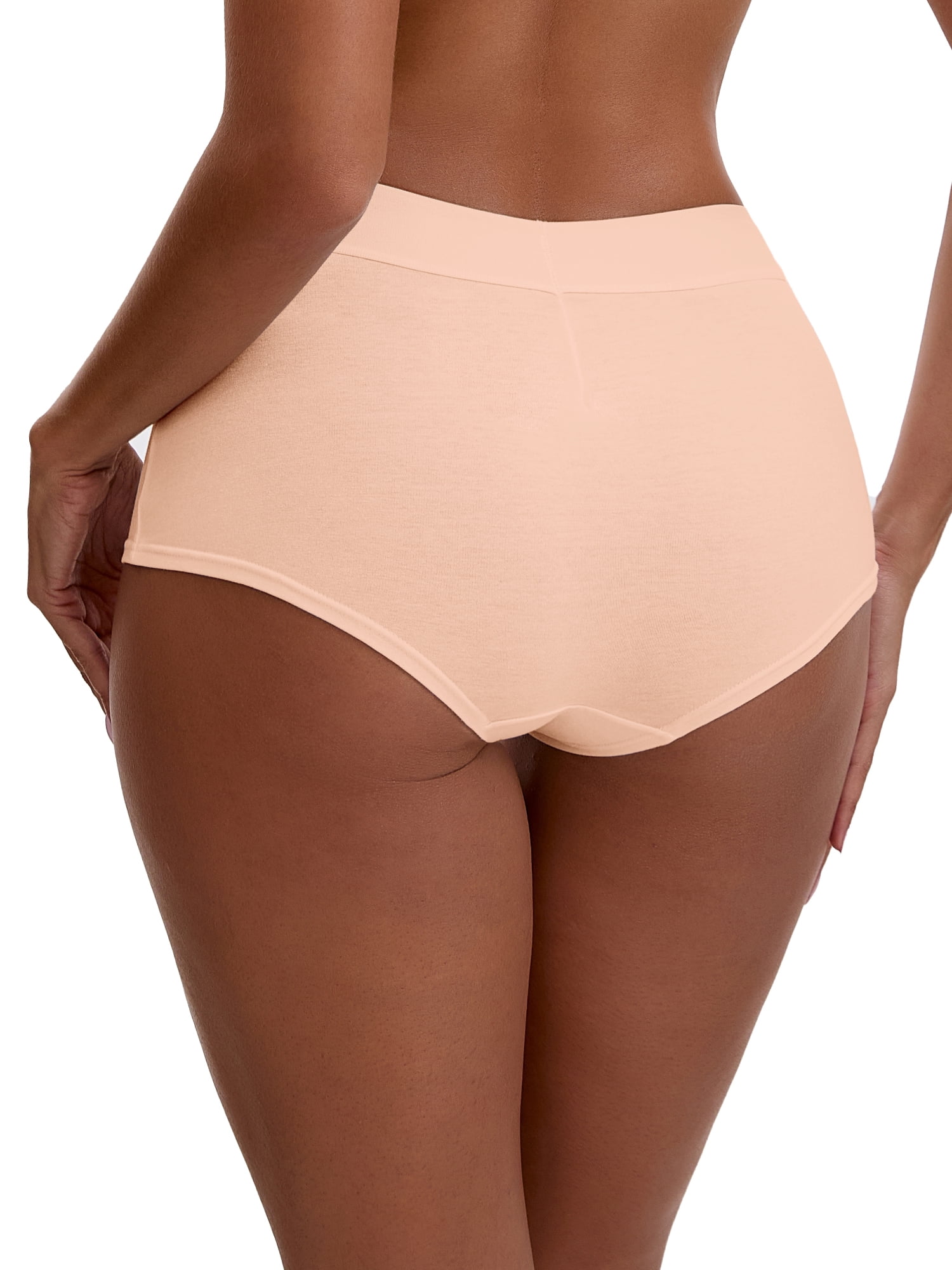 Unique Bargains Women's High Waist Tummy Control Elastic Waistband Boyshorts S Pink