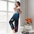 thumbnail image 5 of Salouo Punk Style Blue Haired Skull Print Women's Pajama Pants Casual Loose Sweatpants PJs Flowy Pants Drawstring Palazzo for Women Wide Leg Pants Lounge Pajama -Large, 5 of 8
