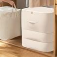 thumbnail image 4 of Up to 50% Off! Boovnll Clothes Storage, 135L Large Capacity Thicken Non-Woven Foldable Storage Bags with Reinforced Handles & Zippers for Clothing, Blanket, Comforters, Storage and Organization, 4 of 5