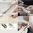thumbnail image 7 of No Splash Nail Clippers for Fingernail and Toenail, 100% Medical Grade Stainless Steel, Professional Nail Cutter with Detachable Nail Catcher Shell,Maximum Sharpness, 7 of 7