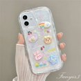 thumbnail image 3 of Samsung A34 A14 A04 A54 A04s A04E A24 A23 A13 A03 A52 A52s A03s A02s A12 A22 A51 A32 A50 A30s A50s 3D Funda De Teléfono De Borde Curvo De Dibujos Animados TPU Cubierta Protectora Suave Con Cadena, 3 of 3