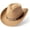 Camel, variant on Western Cowboy & Cowgirl Hat Felt Wide Brim Women Men Fedora Hats