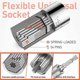 thumbnail image 2 of 3pcs 7-19mm Universal Socket Wrenches, High Quality Cr-v Multifunctional Hand (Blue), 2 of 4