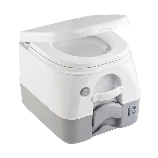 Inodoro portátil Dometic SeaLand 974MSD 9.8L gris con soportes