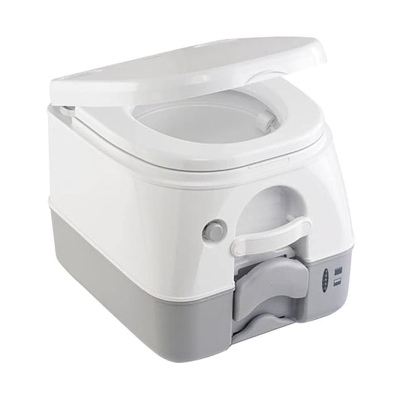 Inodoro portátil Dometic SeaLand 974MSD 9.8L gris con soportes