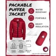 thumbnail image 2 of Canada Weather Gear Girls Puffer Jacket Lightweight Packable Bubble Coat Outerwear Jackets, 2 of 7