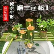 1 Set Zen Style Bamboo Water Fountain Outdoor Indoor Fish Tank Fountain Garden Decor Fountain