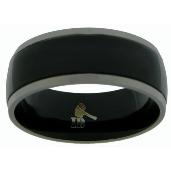 Indestructible Black Titanium Wedding Rings For Men Is a Stunning Mens Ring For Any Occasion