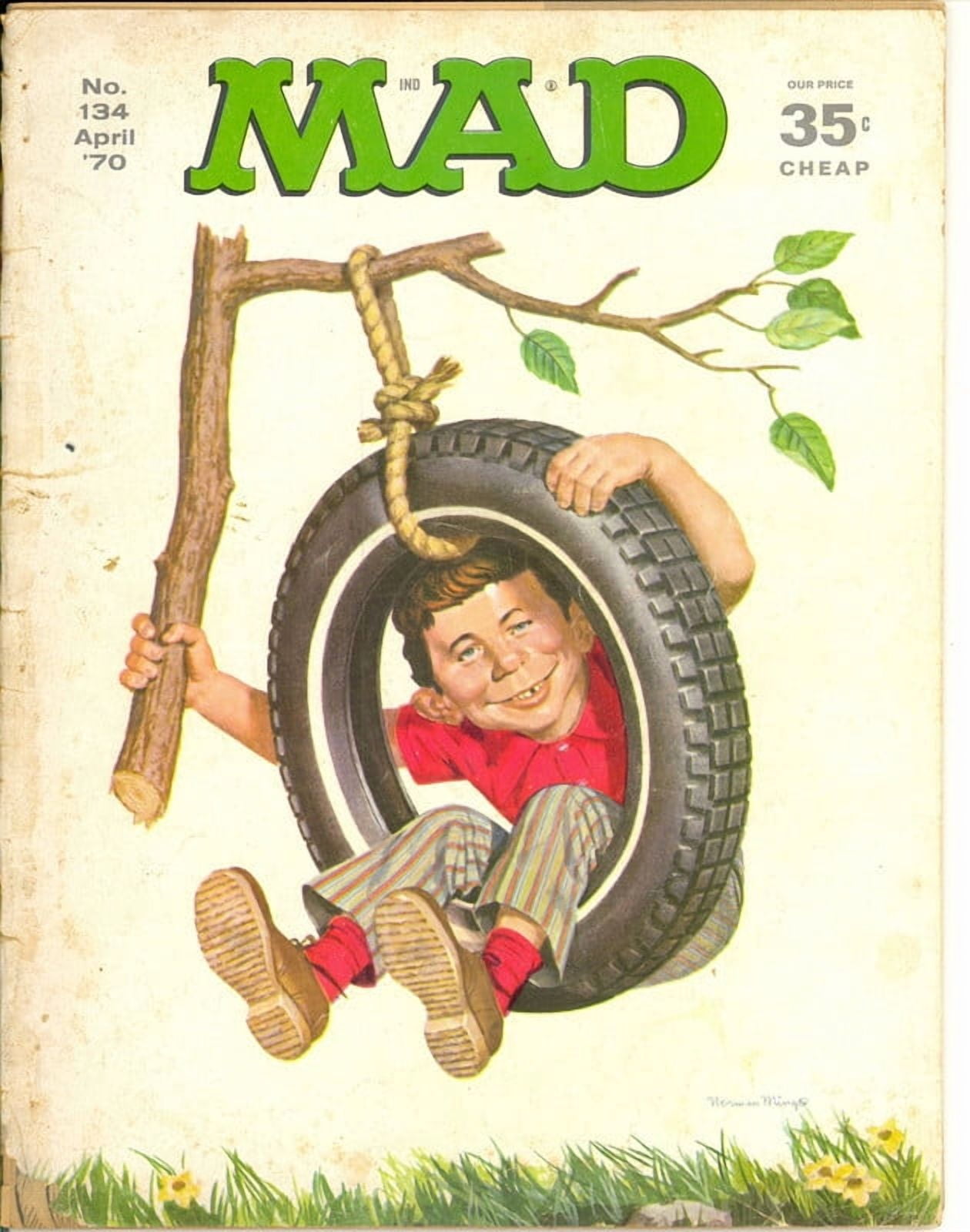 MAD Magazine Vintage Collectible #134 Detached Cover APRIL 1970