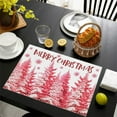 thumbnail image 4 of Costeam Christmas Placemats, Heat Insulation Table Mats for Dinner, Washable Kitchen Table Mats, Santa Pattern Restaurant Decoration for Holiday Home Party, 4 of 6