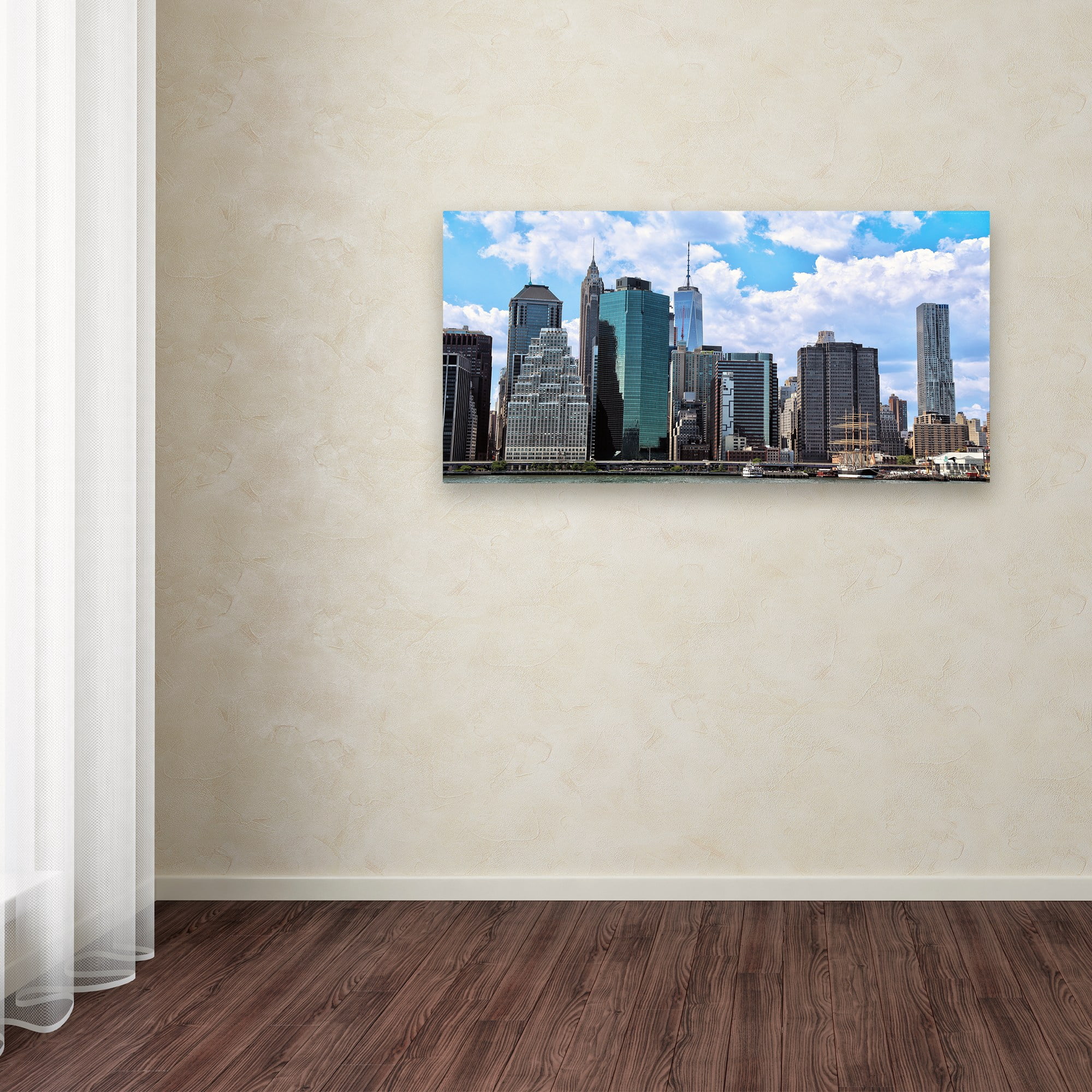 Trademark Fine Art "Lower Manhattan I" Canvas Art by CATeyes