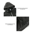 thumbnail image 6 of Little Donkey Andy Women’s Softshell Jacket, Ski Snowboarding Jacket with Removable Hood, Fleece Lined and Water Repellent Black M, 6 of 7