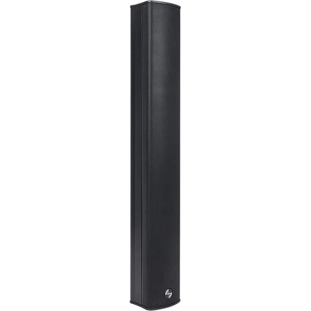 Sound Town Compact Professional Line Array Column Speaker with Adjustable Wall Mount Bracket, 6 x 3" Woofers, 4 x 1.2" Dome Tweeters, Black, for Church, Lounge, Live Event (CARPO-M64)