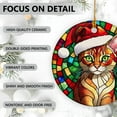 thumbnail image 6 of Chausie Cat Ornaments Ceramic For Christmas, Ornaments Ceramic Christmas 2025, 6 of 7