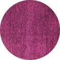 thumbnail image 1 of Ahgly Company Indoor Round Abstract Pink Modern Area Rugs, 5' Round, 1 of 4