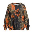 thumbnail image 5 of Yuyamidu Women's Novelty Sweatshirts Hoodie Womens Oversized Long Sleeve Shirts Tees Casual Workout Tops Camo Hunting Orange Crewneck Loose Pullover with Pockets Outfits Running Yoga Golf Clothing, 5 of 7