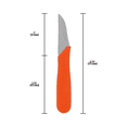 thumbnail image 3 of Zenport K122 Fruit and Tomato Food Processing Knife, 2 Inch Stainless Steel Blade, Orange, 3 of 5