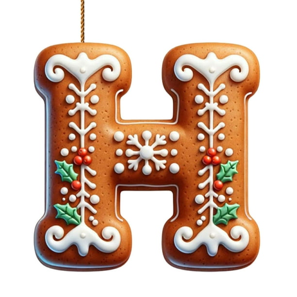 26 Letters Christmas Tree Decoration Pendant Christmas Tree Ornaments Personalized DIY Christmas Ornaments Christmas Decoration Xmas Tree Hanging Decor Feature