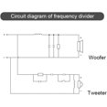 thumbnail image 5 of 2 Way Crossover for Speaker, Universal 400W 2 Way Speaker Unit HiFi Home Speakers Audio Frequency Divider Crossover Filters, 5 of 5