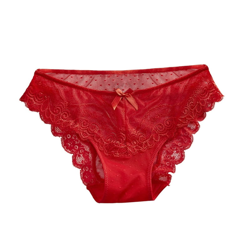 QIPOPIQ Underwear for Women Plus Size Cutut Lace Briefs Sexy Hollow Out  Lingerie Under Panties