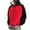 AB400 Red, variant on Tisuna Mens Color Block Full Zip Drawstring Hoodies Casual Long Sleeve Jackets With Pockets Comfort Fit Hooded Sweatshirts For Workout Wear