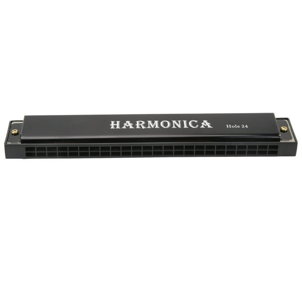 Harmónica de 24 Agujeros, Armónica para Principiantes Instrumentos Musicales de Viento Elegante y Fácil de Usar Con Caja de Almacenamiento para El Entretenimiento Diario