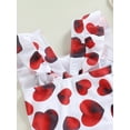 thumbnail image 6 of Bagilaanoe Little Girls One-Piece Swimsuit Heart Print Sleeveless Swimwear 2T 3T 4T 5T 6T 7T Kids Ruffle Bathing Suit, 6 of 9