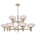 thumbnail image 1 of Access lighting 52094LEDDLP-BB-CLR 22 x 42 Po Grand Lustre Rond 12 Lumières&44; Laiton Brossé, 1 of 1