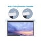 thumbnail image 4 of Projector Screen 80 Inch 16:9 4K HD Manual Pull Down Home Theater White, 4 of 5