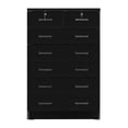 thumbnail image 3 of Home Furniture Cindy 7 Drawer Chest Wooden Dresser with Lock - Black, 3 of 7