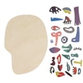 thumbnail image 2 of Tablero Frontal De Madera, Dados De Juguete De Rompecabezas De Madera Que Mejoran La Creatividad Con Bolsa De Almacenamiento Para Niños Para Jugar En Casa, 2 of 7