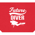 thumbnail image 3 of Inktastic Future Diver Scuba Diving Baby Bandana Bib, 3 of 4