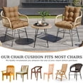 thumbnail image 6 of Eurhowing Waterproof Patio Rocking Chair Cushions 1-Piece, 3" Thick Outdoor Chair Cushion with Ties, Non-Slip Seat Pad for Garden Lawn Furniture, 1Pack, Light Brown, 6 of 11