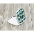 thumbnail image 2 of Letter U Football Blue and Gold Compact Mirror CJ1077-USCM, 2 of 4